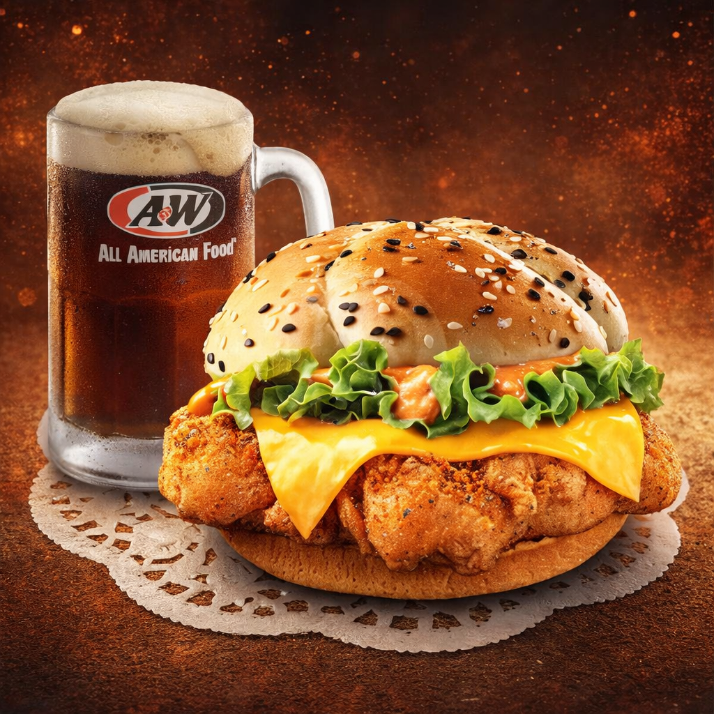 Foto Spicy Jumbo Chicken Sandwich & RB