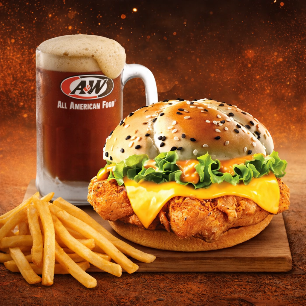 Foto Paket Kentang H - Spicy Jumbo Chicken Sandwich