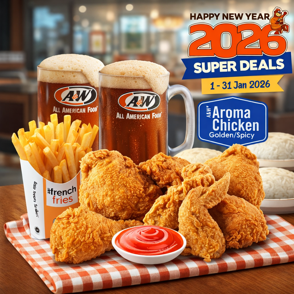 Foto SUPER - 5 Aroma Chicken, Fries, Rice & RB