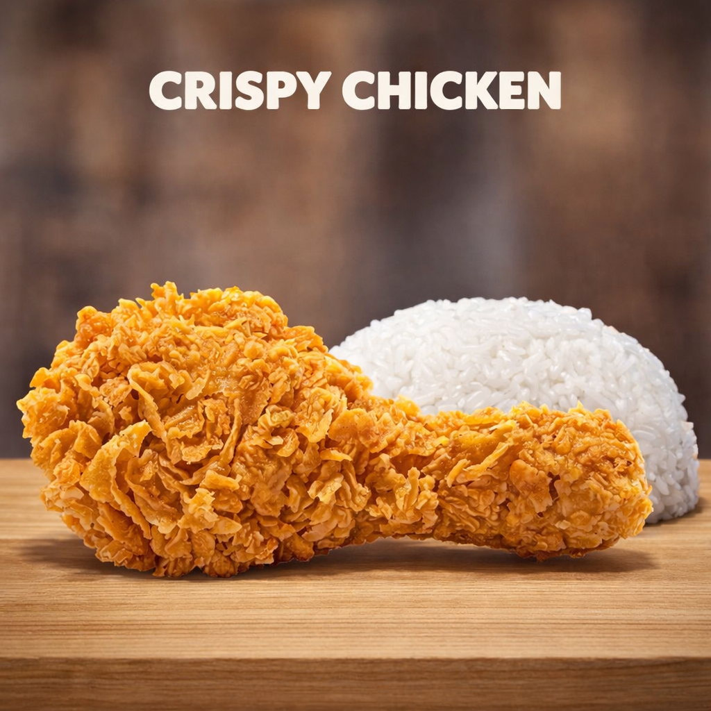 Foto 1pcs Ayam Crispy + Nasi