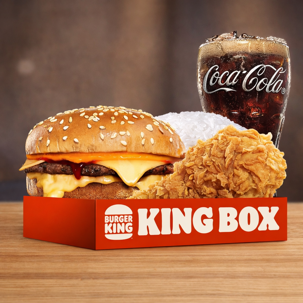 Foto King Box Mozzarella Cheeseburger XL
