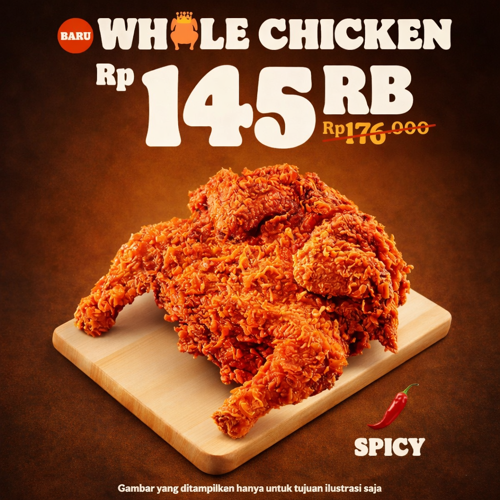 Foto Whole Spicy Chicken