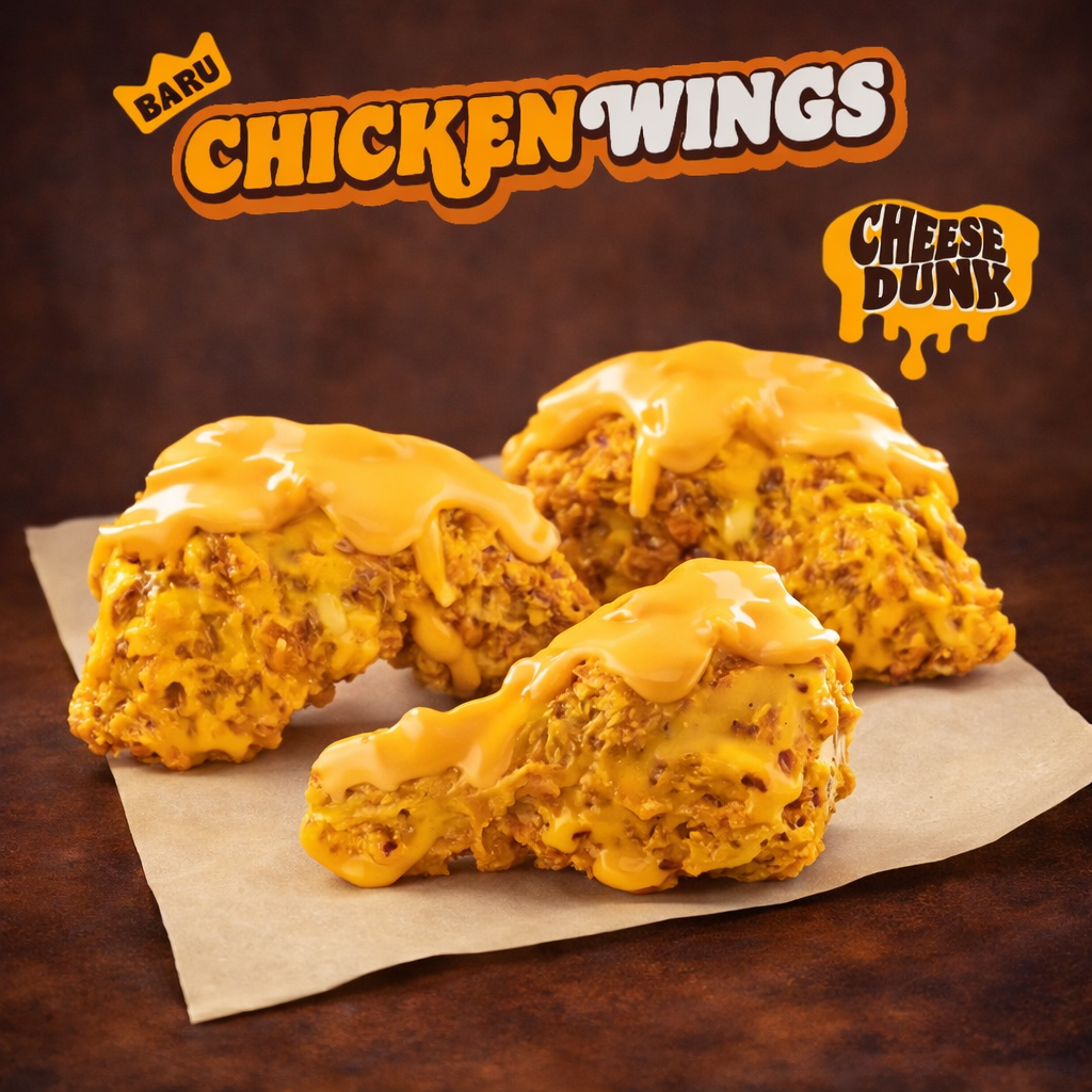 Foto 3pc Wings Dunked - Cheese