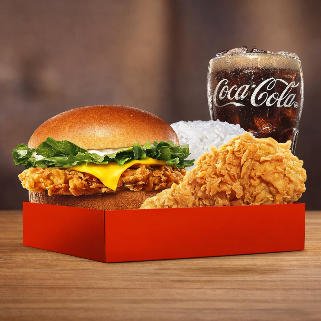 Foto King Box Chicken Cheese Burger