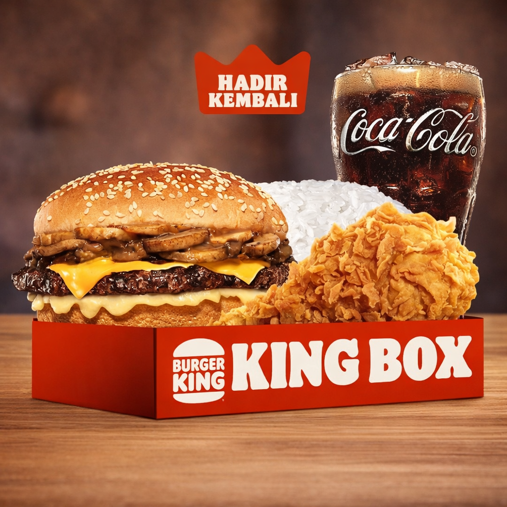 Foto King Box Mushroom Mozzarella Whopper