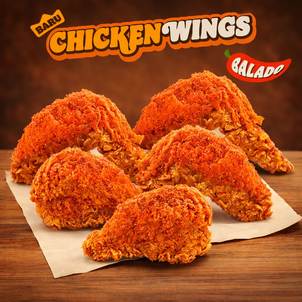 Foto 5pc Wings Sprinkle - Balado