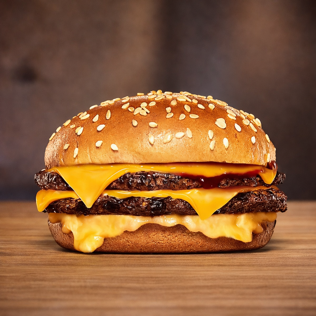 Foto Double Mozzarella Cheeseburger