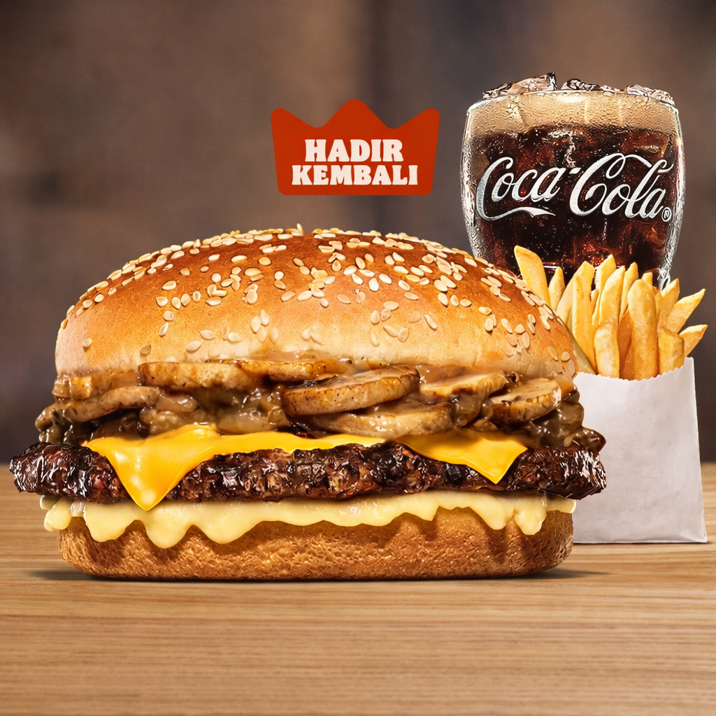Foto Paket Mushroom Mozzarella Whopper