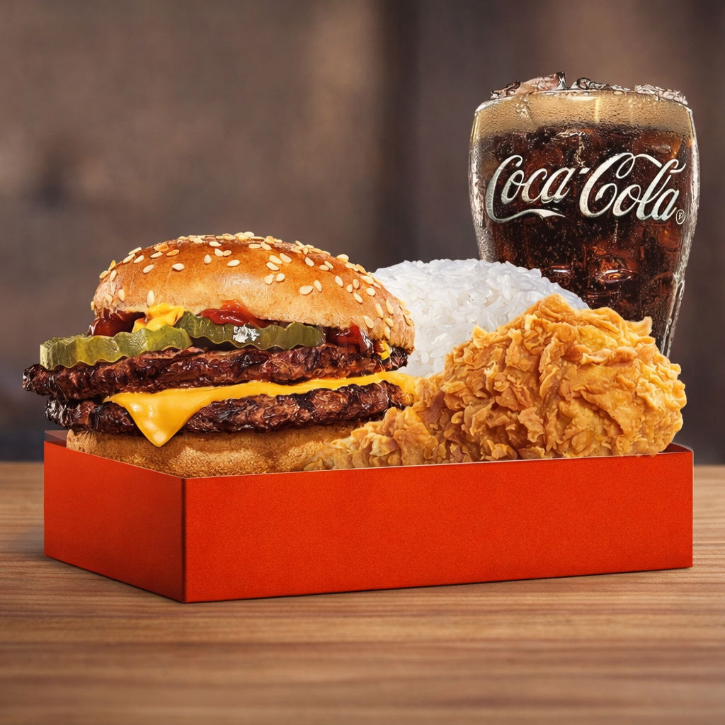 Foto King Box Double Cheeseburger
