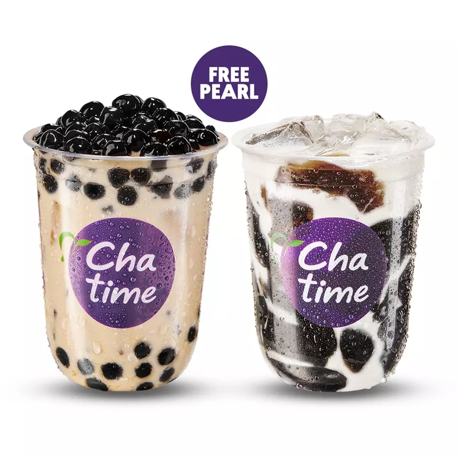 Foto Joyful B : Hazelnut Milk Tea + Grass Jelly with Fresh Milk