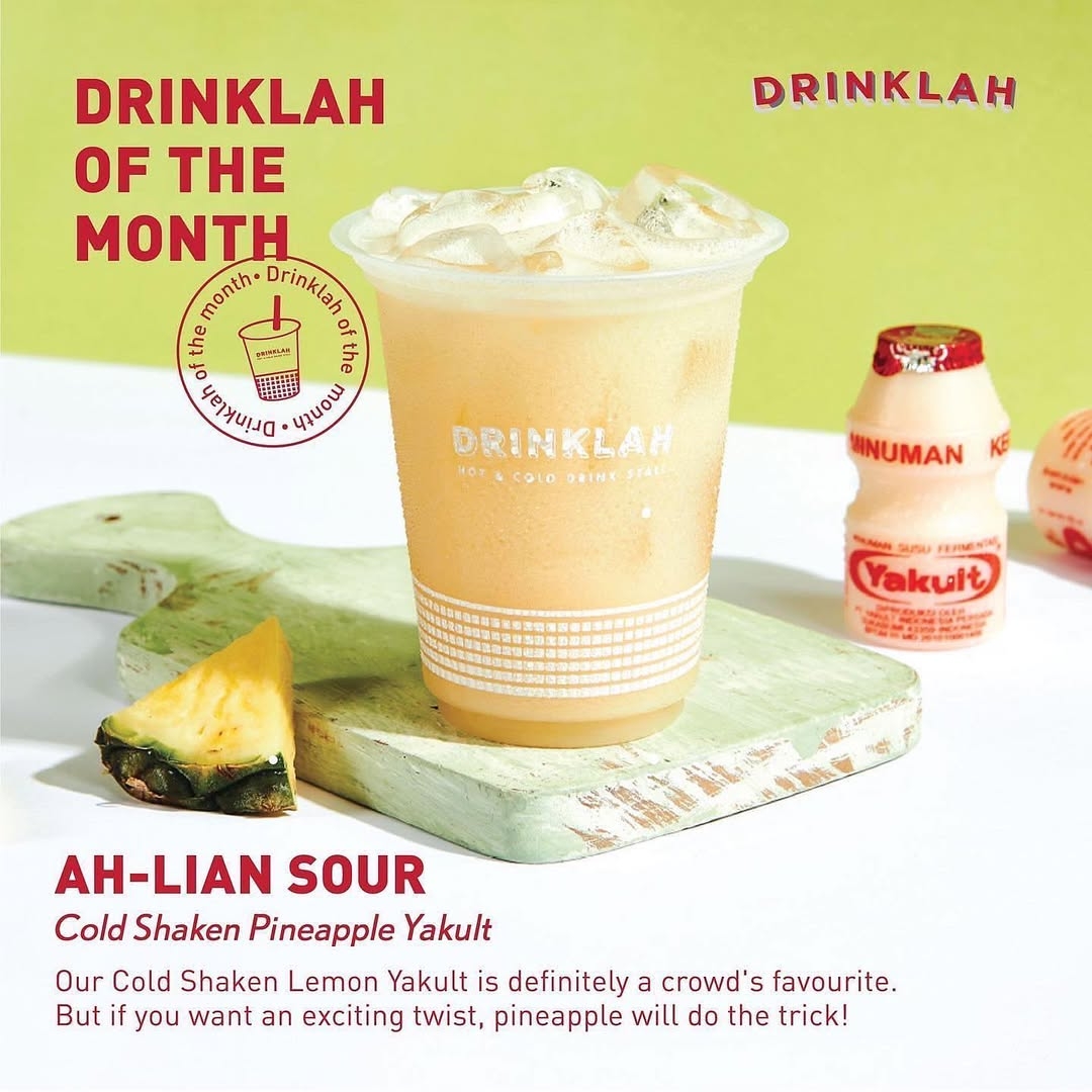 Foto Ah-Lian Sour (Cold Shaken Pineapple Yakult).