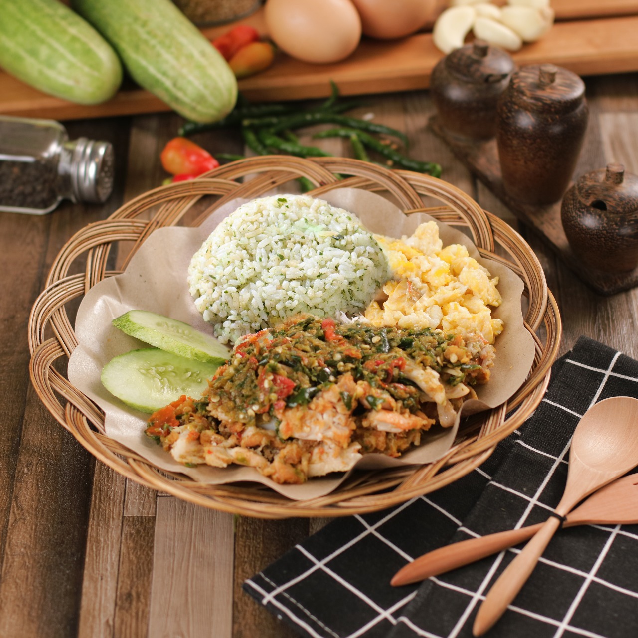 Foto Paket Nasi Ijo Ayam Geprek Cabe Ijo
