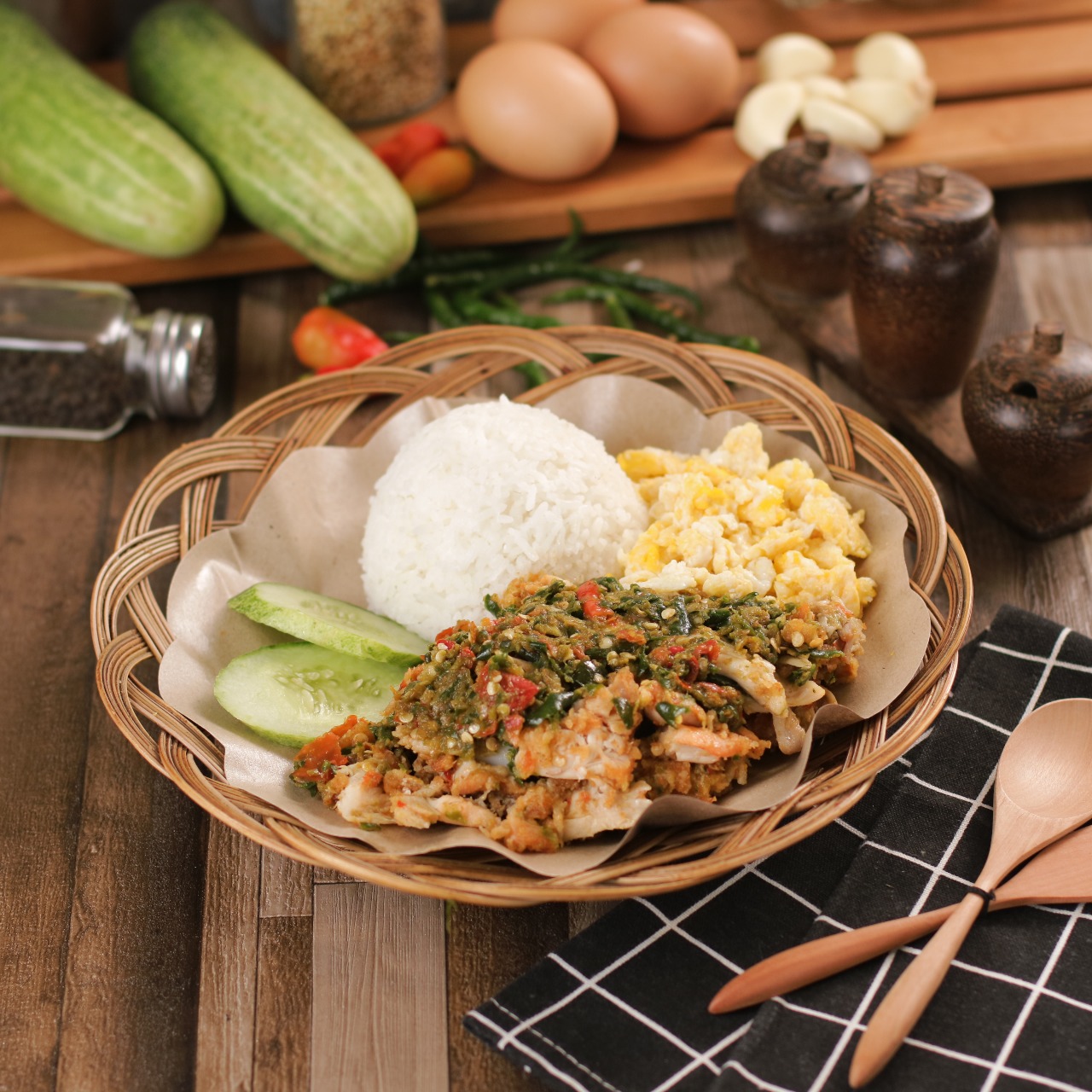 Foto Paket Nasi Ayam Geprek Cabe Ijo