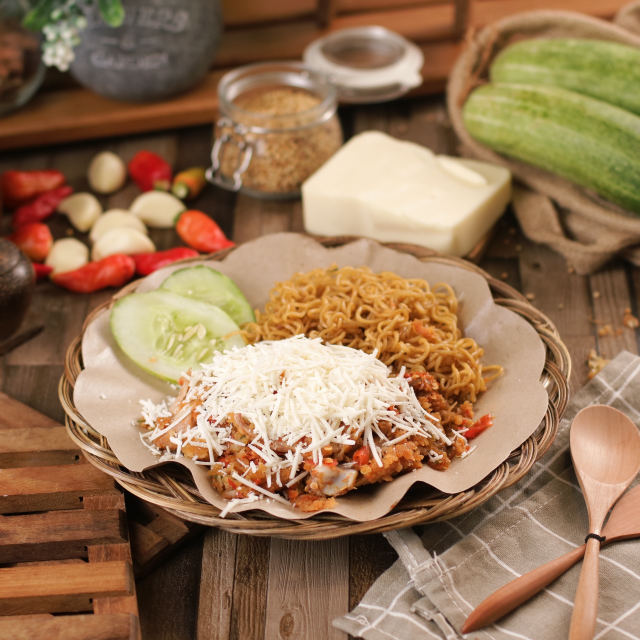 Foto Paket Mie Ayam Geprek Keju