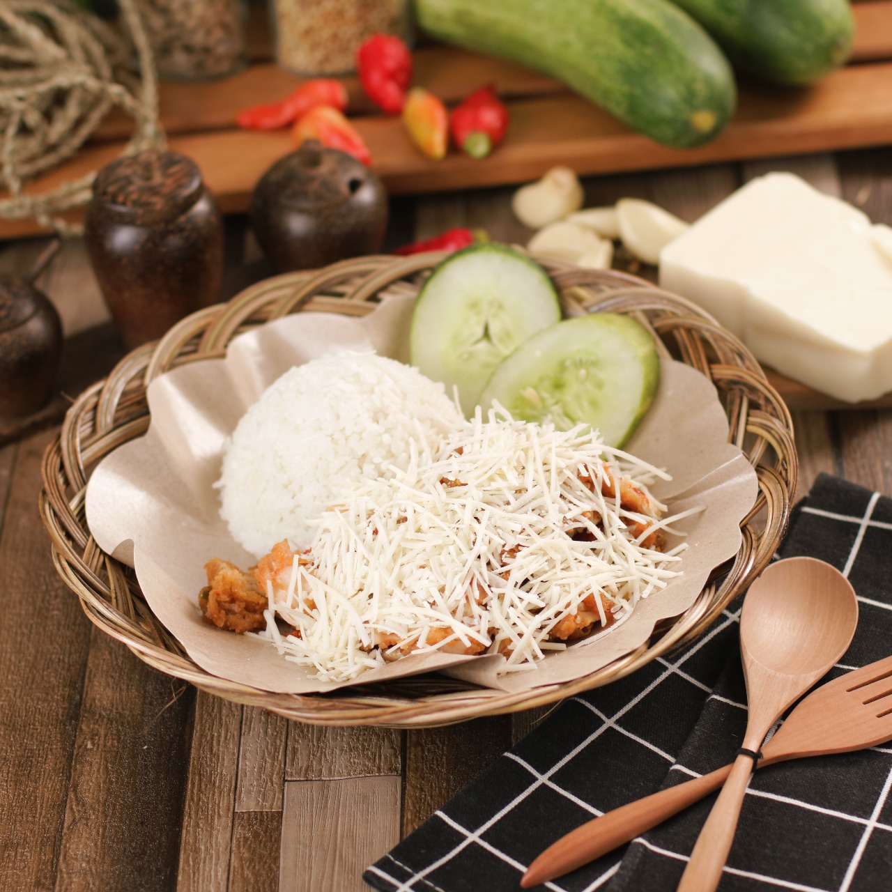 Foto Paket Nasi Ayam Geprek Keju