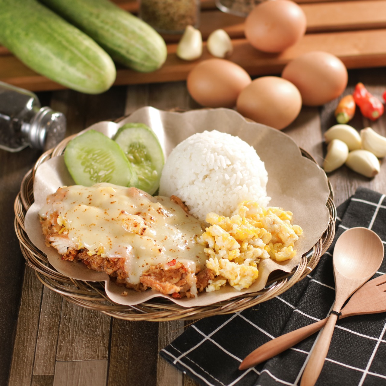 Foto Paket Nasi Ayam Geprek Leleh