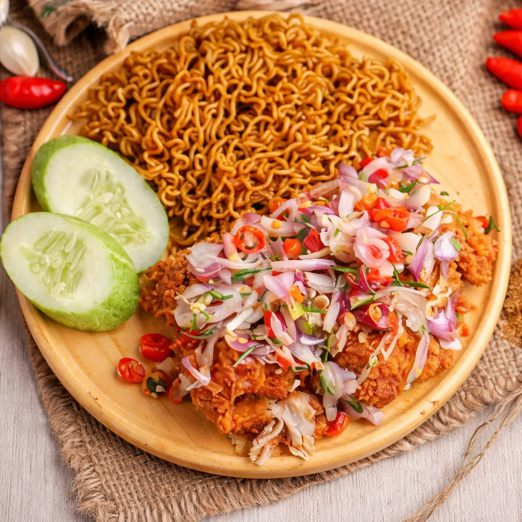 Foto Paket Mie Ayam Geprek Sambal Matah
