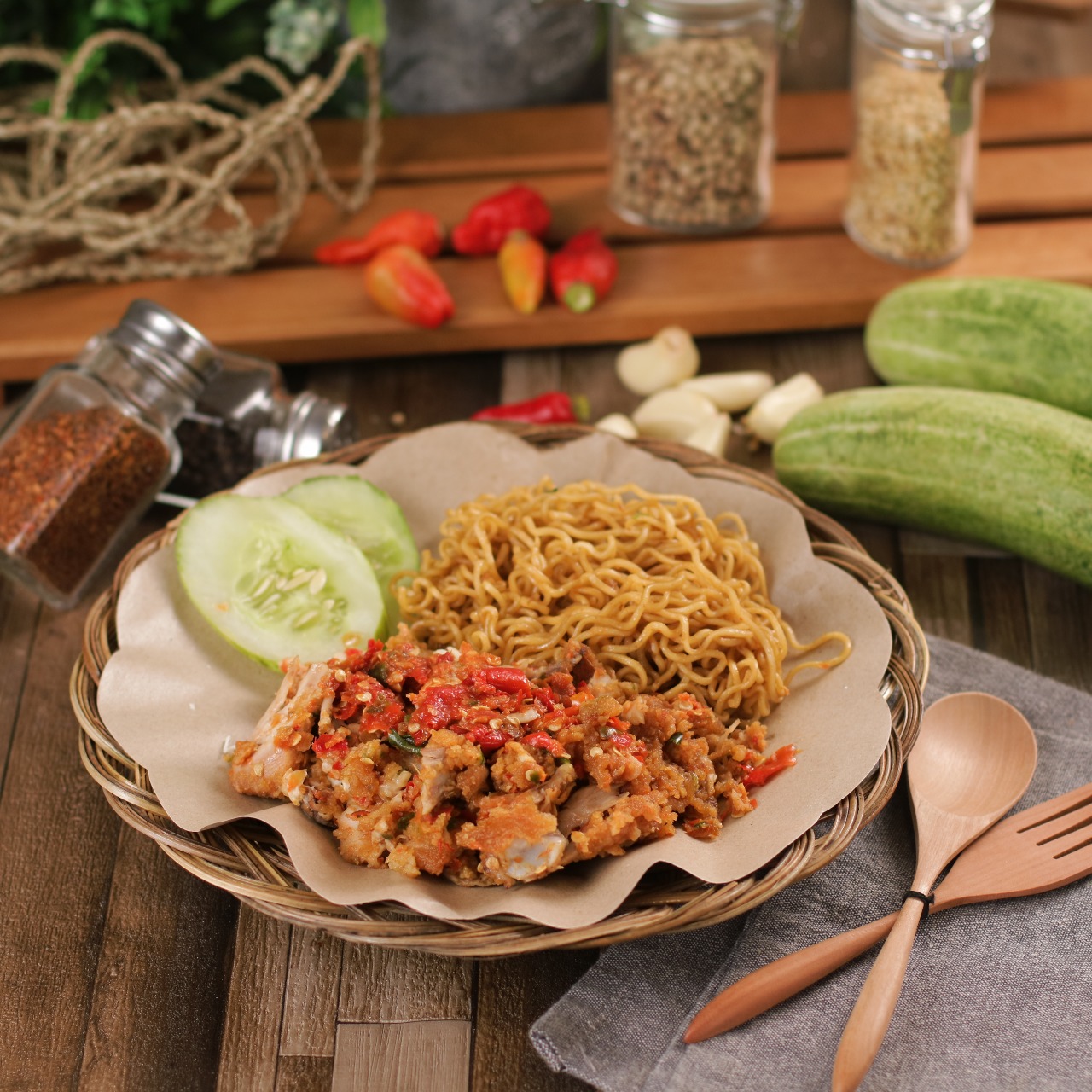Foto Paket Mie Ayam Geprek