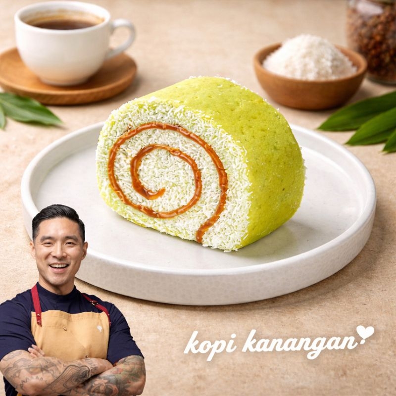 Foto Roti Gulung Aren