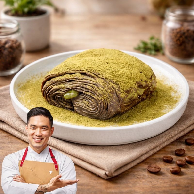 Foto Dirty Croissant Matcha