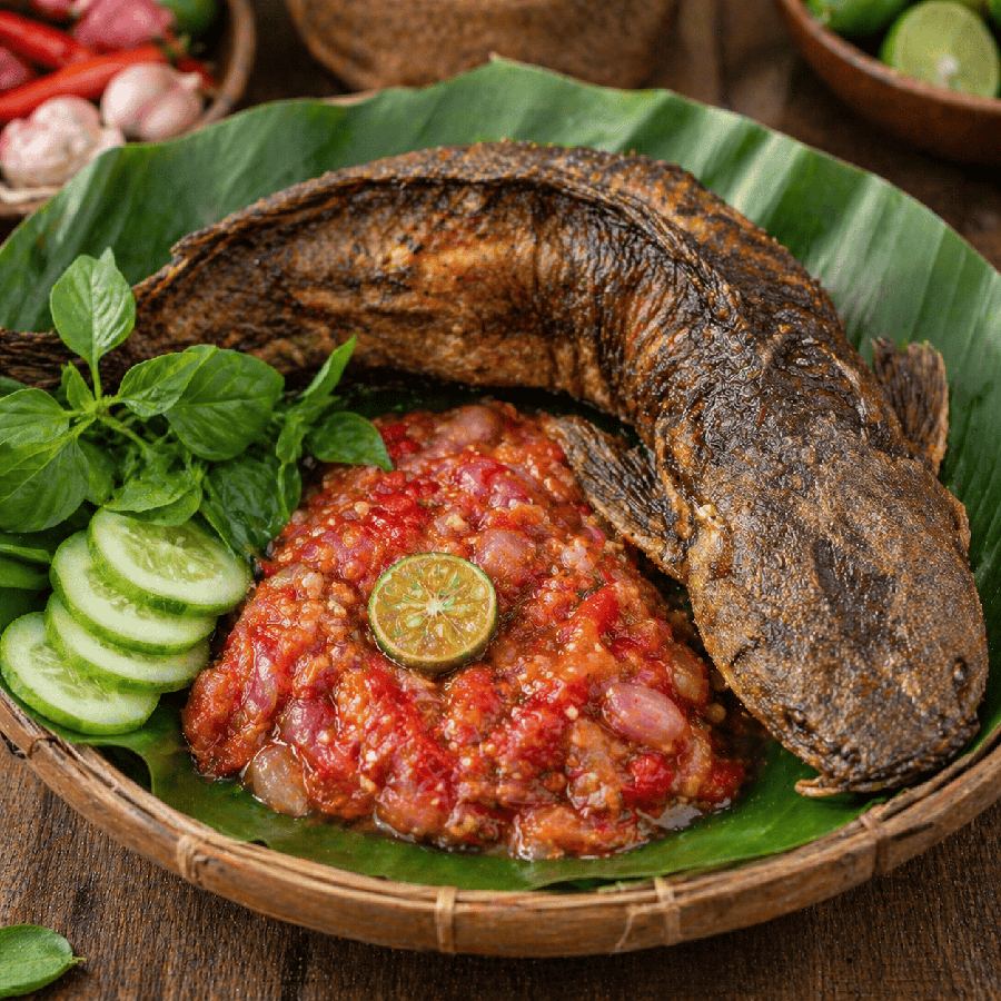 Foto Lele Goreng Sambel Plecing