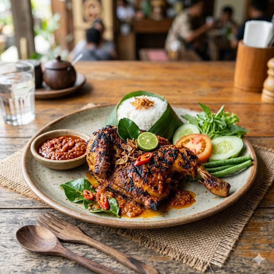 Foto Ayam Bakar Taliwang 1/2 Ekor Pejantan