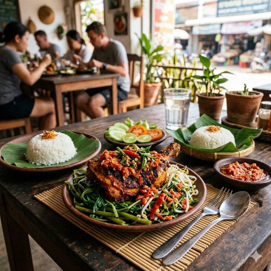 Foto Ayam Penyet Sambel Plecing
