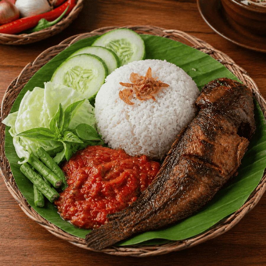 Foto Nasi Lele Goreng Sambel Plecing