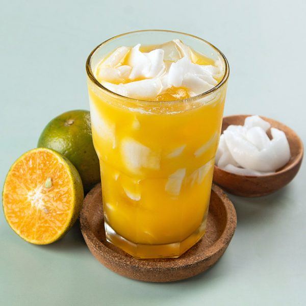 Foto Es Jeruk Kelapa