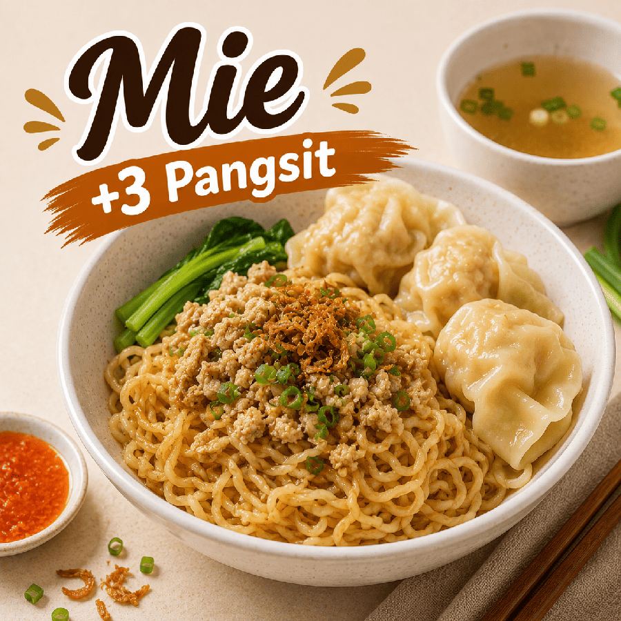 Foto Mie +3 Pangsit