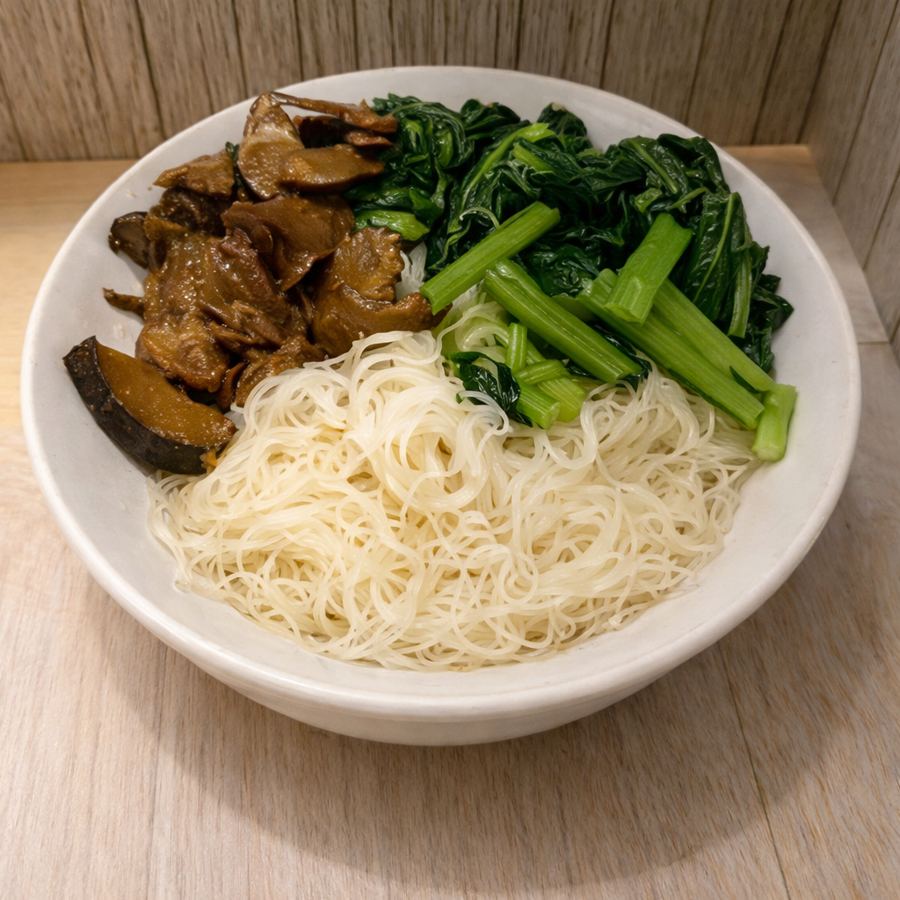 Foto Bihun Ayam Jamur Pangsit Goreng Regular