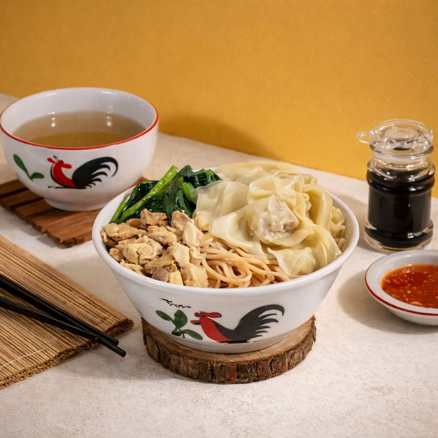 Foto Bakmi Ayam Pangsit Rebus Regular