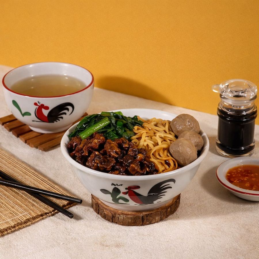Foto Yamien Ayam Jamur Baso Regular