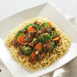 Foto Bakmi Brokoli Sapi Lada Hitam