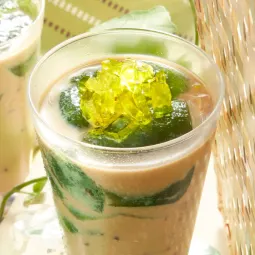 Foto Iced Pandan Jelly Cocomilk
