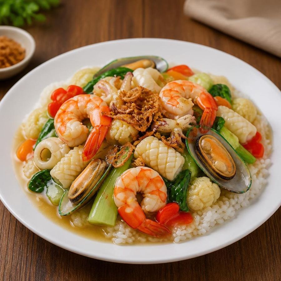 Foto Bakmi Golek Nasi Capcay Seafood