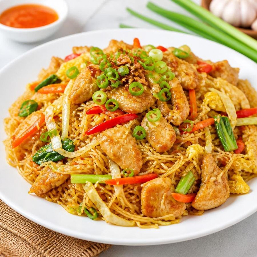 Foto Bakmi Golek Bihun Goreng Ayam Spesial