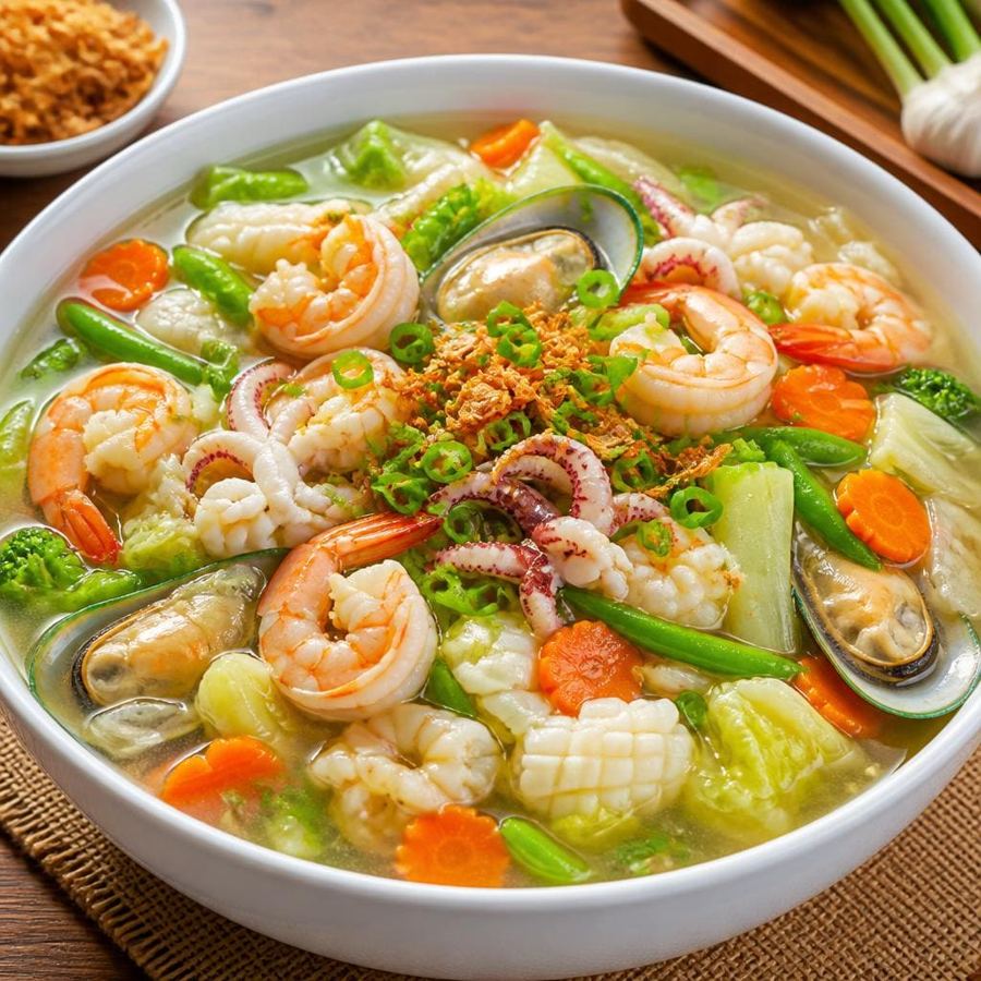 Foto Bakmi Golek Capcay Kuah Seafood