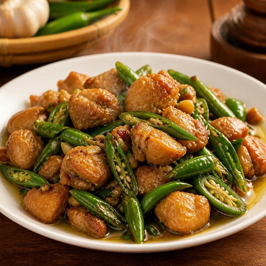 Foto Bakmi Golek Ayam Cah Cabe Hijau