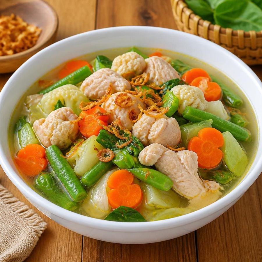 Foto Bakmi Golek Capcay Kuah Ayam