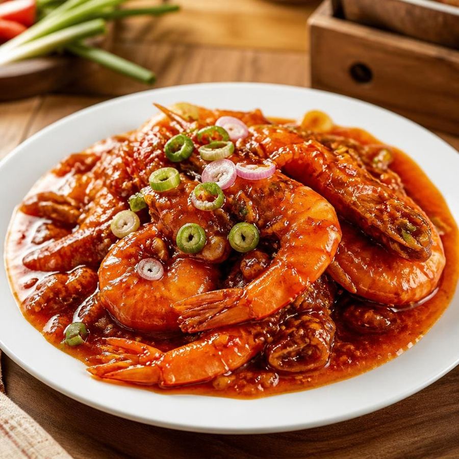 Foto Bakmi Golek Udang Saos Padang