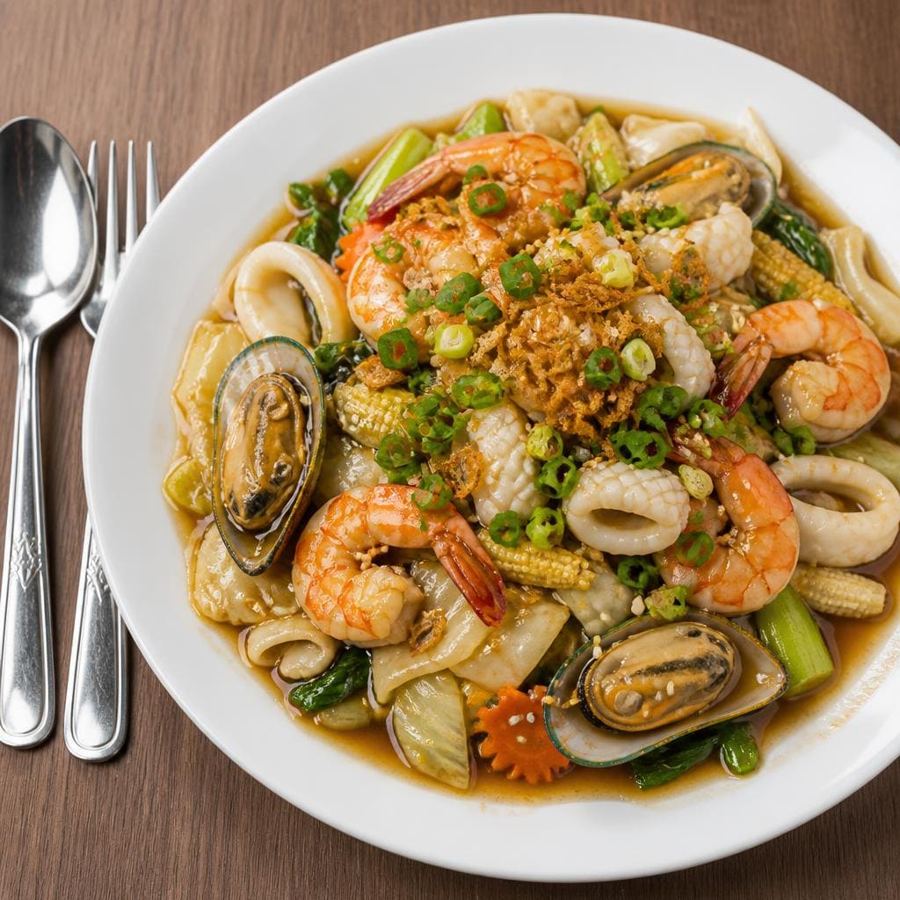 Foto Bakmi Golek Capcay Goreng Seafood