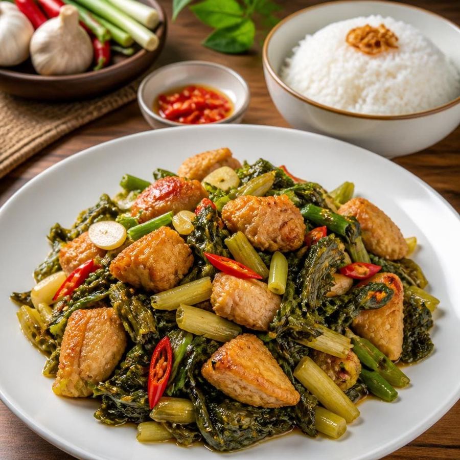 Foto Bakmi Golek Sayur Asin Cah Ayam