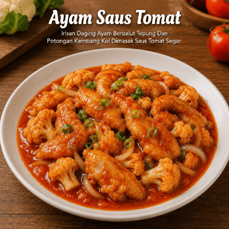Foto Ayam Saus Tomat