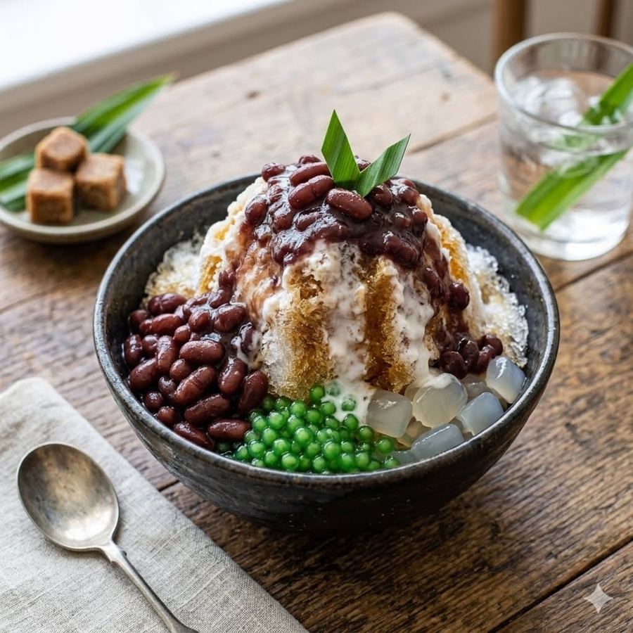 Foto Es Kacang Merah