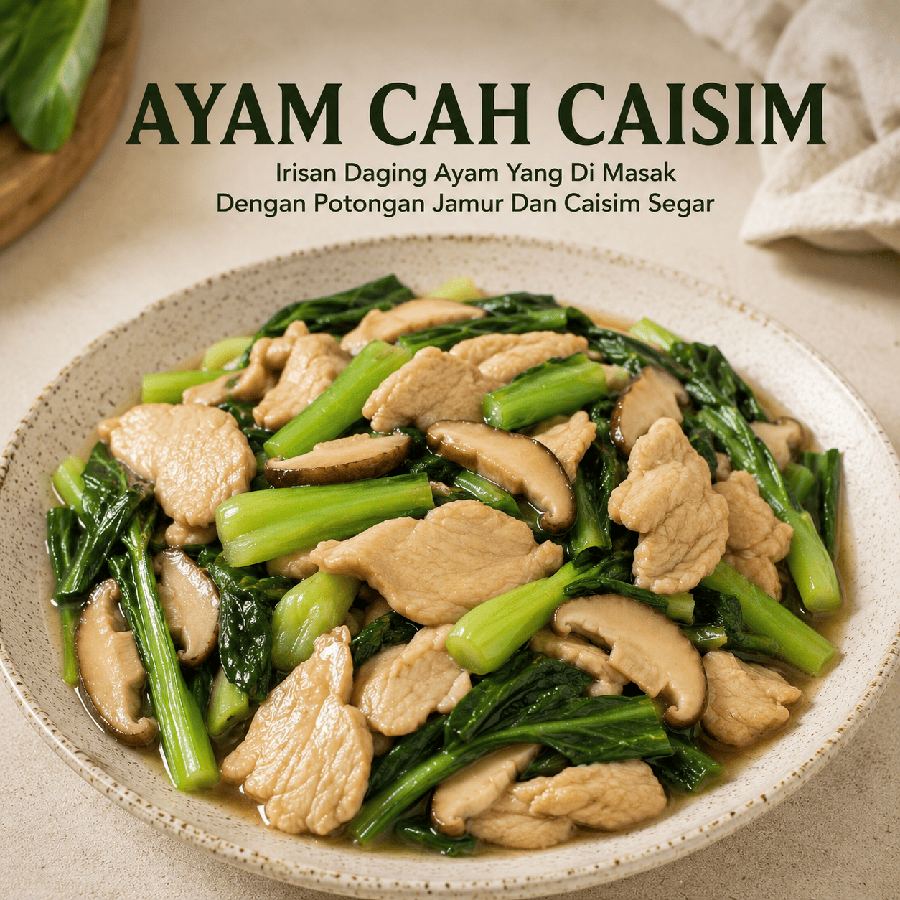 Foto Ayam Cah Caisim