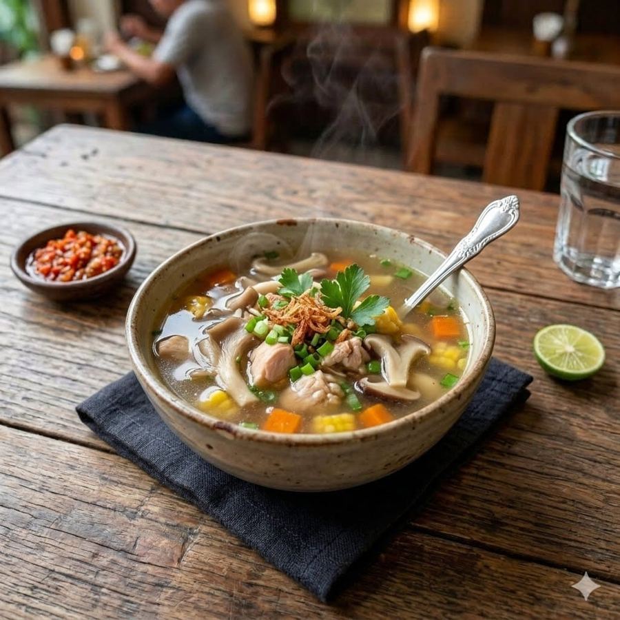 Foto Sup Ayam Jamur Small