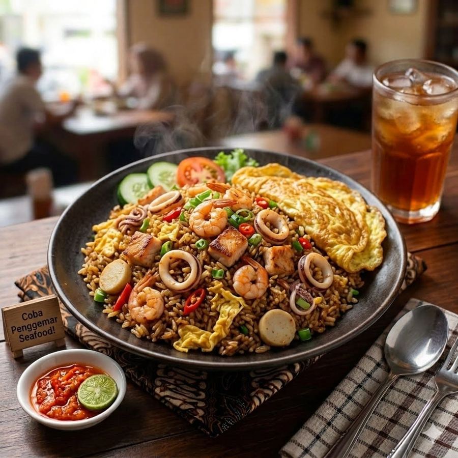 Foto Nasi Goreng Seafood