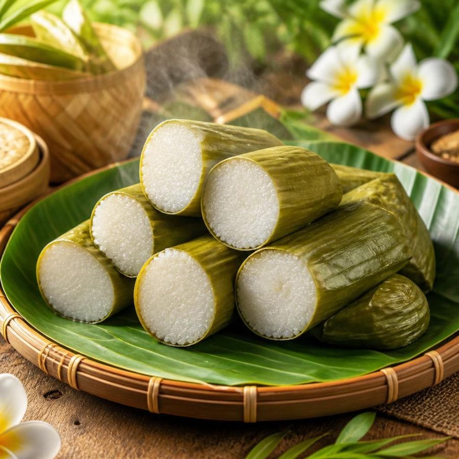 Foto Lontong dari Bakso Lapangan Tembak Senayan