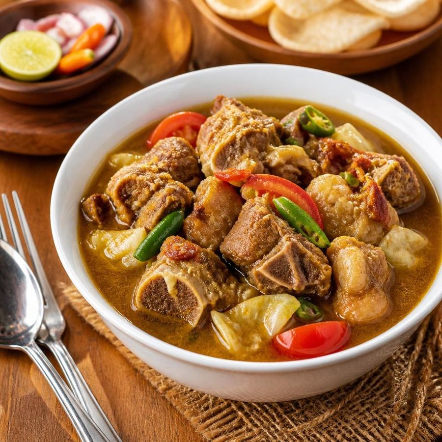 Foto Tongseng Kambing dari Bakso Lapangan Tembak Senayan